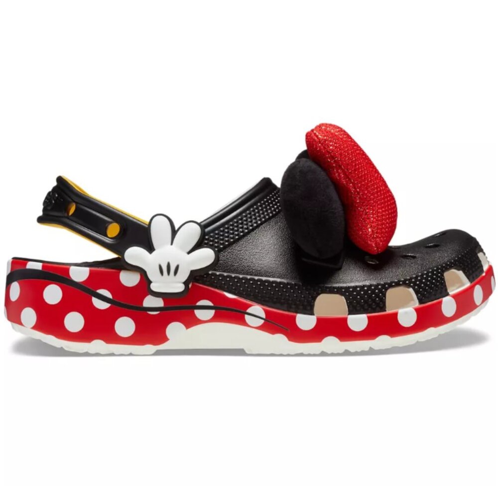 NWT Crocs Kids Disney Minnie Mouse Classic Clogs Size J4 W6/M4 - Picture 3 of 9